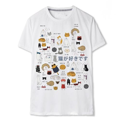 cat tshirt MUUNIQUE Graphic P. T-shirt เสื้อยืด รุ่น GPT-332 S-5XL