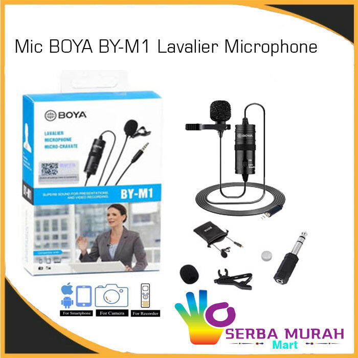 Microphone Mic Clip On Boya BYM1 Lavalier / Mic Boya M1 / Boya By M1