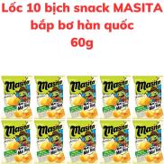 Bánh snack mai rùa 4 lớp MASITA vị bắp bơ Hàn Quốc bịch 60g