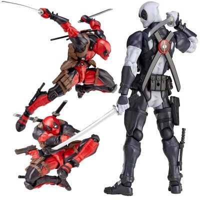 ZZOOI Marvel X-Men Yamaguchi Deadpool Action Figure Toys Model Variant Movable Joint Dead Pool Statue With Weapons Accessories Gift