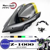 แผ่นบังแดดกระจกรถจักรยานยนต์กระบังหน้า,แผ่นเบี่ยงสำหรับ Kawasaki Z1000 2014 2015 2016 2017 2018 2019 2020 Z1000 Z-1000