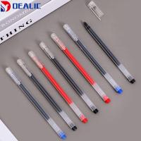DEALIC 10PCS หมึกดำ/น้ำเงิน/แดง ปากกาเจล 0.5มม. ปลายเข็ม ปากกาที่เป็นกลาง เครื่องมือสำหรับเขียน ง่ายๆ ปากกาลูกลื่น โรงเรียนออฟฟิศออฟฟิศ