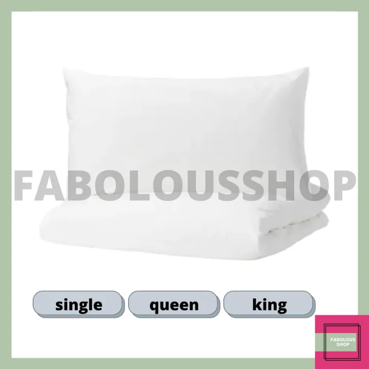 Ikea Dvala Duvet Cover And 2 Pillowcase, Ikea King Bed Linen