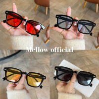 [พร้อมส่งจากไทย] แว่นตากันแดดแฟชั่น แว่นตาแฟชั่น  สไตล์เกาหลี สีสวยเลนส์ใหญ่ ใส่สบายตา Mellow  SG01