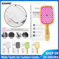 1 Pcs Boxed Comb Fluffy Air Cushion Scalp Massage Hair Brush Janeke Hair Brush Original Women Girls Salon DIY Styling Tool