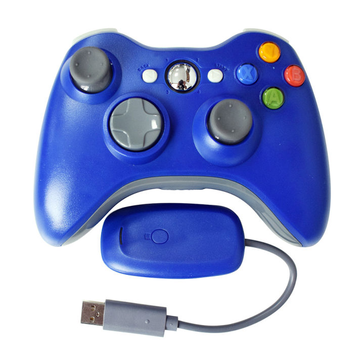 wireless-controller-จอยสติ๊กบลูทูธที่รองรับการสั่นสะเทือน-gamepad-handle-พร้อมตัวรับสัญญาณ2-4g-ใช้งานร่วมกับ-xbox360-pc-color