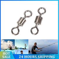 50pcs High Quality Fishing Swivels Ball Bearing Rolling Swivel Solid Rings Fishing Hook Connector Accessories Accessories