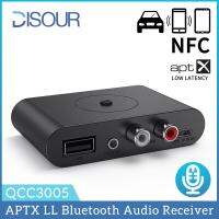 วอลคอมม์ QCC3005บลูทูธ5.0เครื่องรับสัญญาณเสียง APTX-LL APTX 3.5มม. AUX R/l RCA USB พร้อมไมโครโฟนตัวรับสัญญาณ WiFi ดนตรีสเตอริโอ HIFI