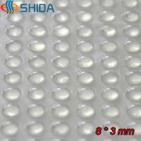 500 pcs 8 x 3 mm soft clear anti slip bumpers high sticky silicone shock absorber self adhesive silicone rubber feet pads