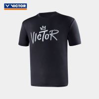 เสื้อยืดแบดมินตัน Victory สำหรับผู้ชายผู้หญิง,เสื้อยืดแขนสั้นดูดซับเหงื่อแห้งเร็วเสื้อฝึกซ้อมการแข่งขันลำลอง