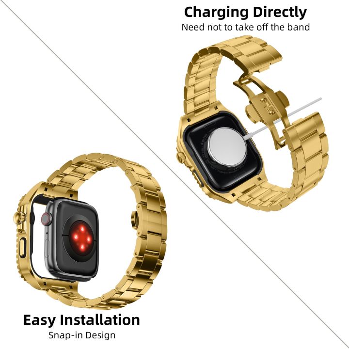 metal-stainless-steel-case-for-apple-watch-band-45mm-44mm-modification-kit-case-bezel-strap-iwatch-series-8-7-6-se-5-4-mod-kit-straps