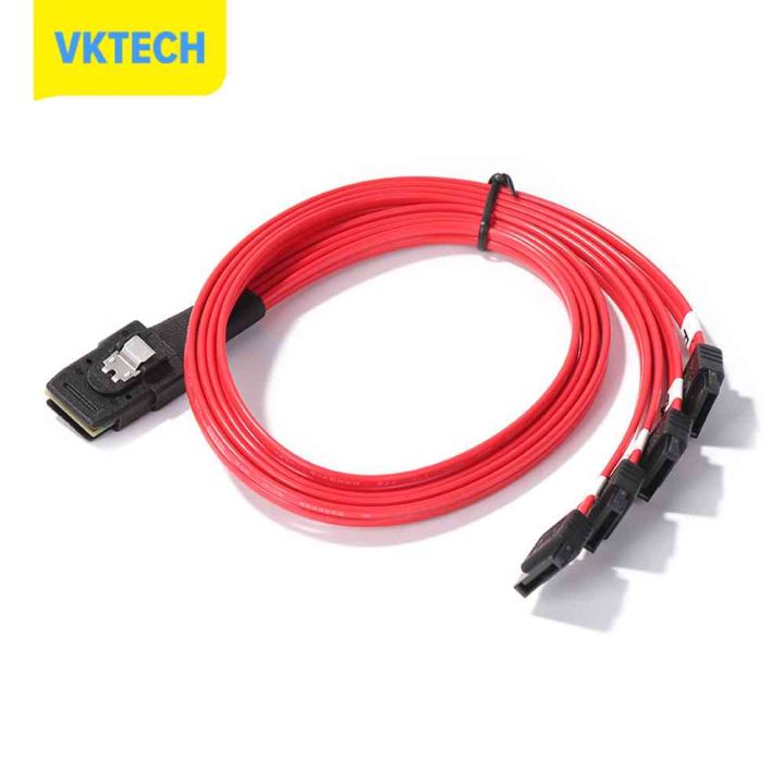 vktech-sas-sata-cable-external-mini-sas-sff-8087ไปยัง-sata-chassis-cable-server-cord-50cm