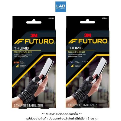 FUTURO ™ Deluxe Thumb Stabilizer ฟูทูโร่ อุปกรณ์ช่วยพยุงนิ้วหัวแม่มือ สีดำ 1 ชิ้น/กล่อง