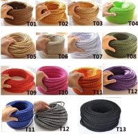 ▨ Free shipp 2Core 0.75mm Twisted Cable Textile Braided Electrical Wire Color Cord For Vintage Pendant Light Cord Flex Power Cord