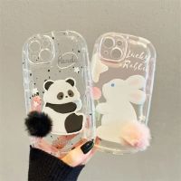 ▽✉♛ For Honor 9X X8 X7 20 50 SE 70 80 Pro 3D Fur Tail Cartoon Case for Huawei Y9 2019 Nova 8i Y70 Transparent ShockProof Phone Case