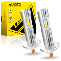 AUXITO 2Pcs H1หลอดไฟ LED Canbus ข้อผิดพลาดฟรี12000LM 60W 6500K สีขาว Super Bright 12V Fanless Mini ขนาดสำหรับ BMW Audi A4 A3 8P 8l