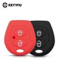 hot【DT】 KEYYOU 2 Buttons Car Silicone Polo Passat Bora Jetta Sharan Skoda Octavia