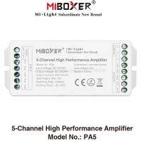 Miboxer Pa5 Dc12v สูงสุด24V 6a 15a 5-Channle ตัวควบคุมเครื่องขยายเสียง Led ประสิทธิภาพสูงสำหรับแถบไฟ Led Rgb Rgbw Rgbww Rgbct