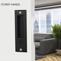 Zinc Alloy Sliding Door Handle Invisible Anti-collision Furniture Handle Cabinet Balcony Sliding Door Knob Household Hardware Door Hardware