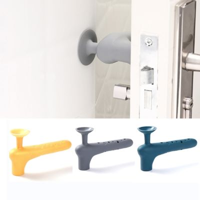 【cw】 Silicone Door Handle Cover Anti collision Baby Safety Noiseless Cup Doorknob Knob ！