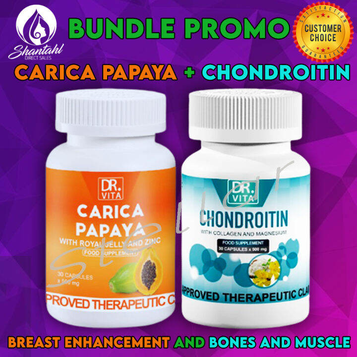 BUNDLE OF DR. VITA CARICA PAPAYA and Dr. Vita CHONDROITIN with Collagen