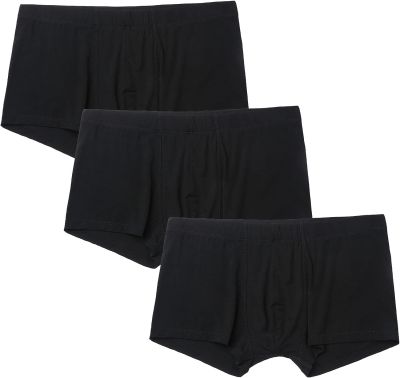 Mens Underwear Modal Boxer Briefs Separate Bulge Enhancing Trunks Underpants Comfortable Breathable Stretch Boxers Shorts