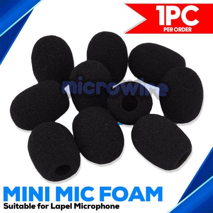 Mic Foam Microphone Foam Windscreen Muff for Lapel Lavalier Mic Lazada PH