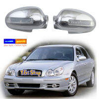 !! !2Pcs ใหม่รถ ABS Chrome กระจกมองหลังอุปกรณ์เสริมชุบสำหรับ Hyundai Sonata 2001 2002 2003 2004 2005ประตูกระจก LED