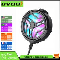 ✎ UVOOI Universal RGB Mini Phone Cooling Fan USB Radiator Turbo Hurricane Game Cooler For iPhone Samsung Xiaomi Redmi Huawei Nova