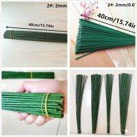 【CC】 10PCS 30PCS 1mm 2/3mm 4mm 5mm Paper Covered Artificial Branches Iron Wires Making Materials