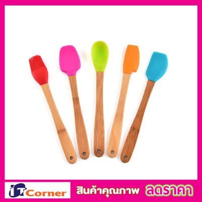 ชุดไม้พายทำขนม ไม้พายทำขนม  Silicone squeegee 5 ชิ้น ไม้พายซิลิโคน  ไม้พายครีม ไม้พายกวนขนม ชุดไม้พาย ชุดไม้พาย แปรง แบบซิลิโคน 1 ชุดมี 5 แปรง