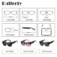 Ralferty Oversize แว่นตากันแดด Overlay Polarized UV400 Anti UVA UVB TR90น้ำหนักเบาสามารถคลุมแว่นตา Driver Shades ผู้หญิง