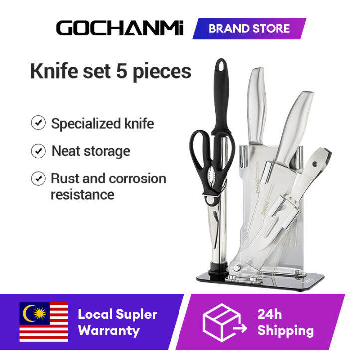 【Malaysia Stock】Kitchen Knife Set Kitchen Knives Kitchen Scissors Knife