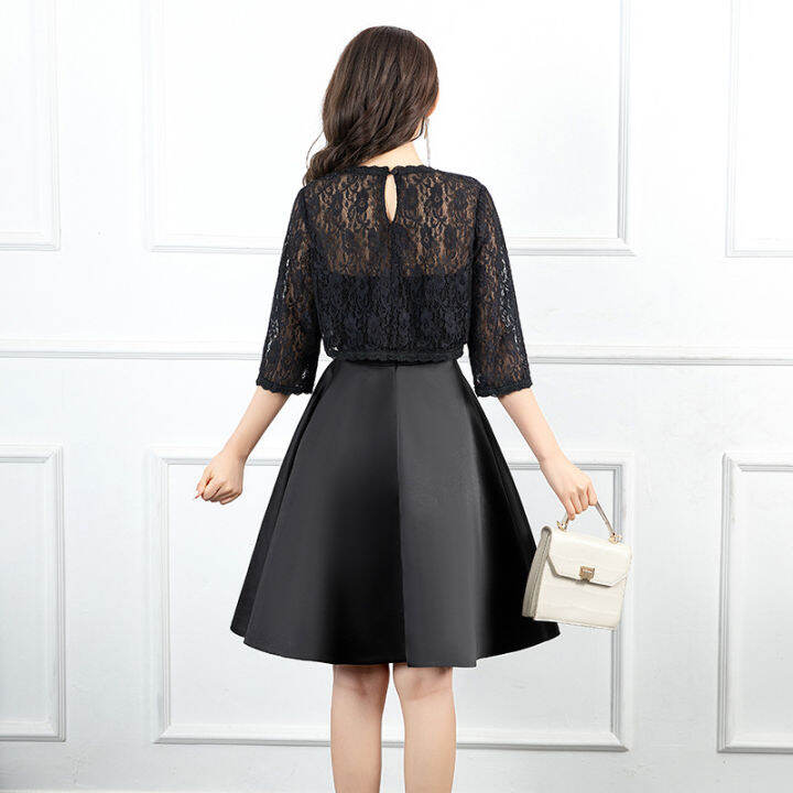 foreign-trade-dress-celebrity-party-temperament-spring-summer-2022-new-waist-black-skinny-hepburn-style-party-dress