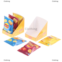 Clothing mother and baby 1ชุด1:12ตุ๊กตามินิมันฝรั่งชิปรุ่น W/back BOX House KITCHEN Decor Toy