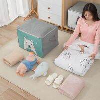 Cute Animal Cloth Storage Basket Foldable Storage Box Dirty Clothes Storage Bag Cotton Linen Beam Storage Basket Household