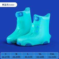 rain boots for kids rubber shoes Childrens Rainproof Shoe Covers Waterproof Non-Slip Men Women Thick Wear-Resistant Wet Dry D