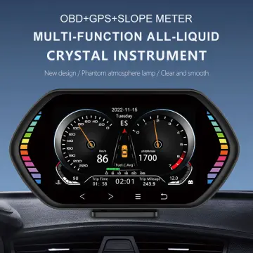 M6S Car Hud Head Up Display Tachometer Water Temperature Voltage