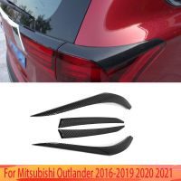 ❍♂♗ For Mitsubishi Outlander 2016 -2020 2021 ABS Carbon FiberTaillight Streamer Trim Rear Tail Lamp Light Bezel Cover Hood Auto Part