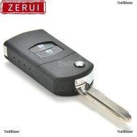 ZR สำหรับ Flip Key Shell Fit สำหรับ MAZDA 3 5 6 Flip Remote Key Case Fob