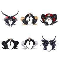 【jw】◕❣✈  Horn Hair Hoop Make-up Hairband for