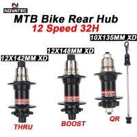 NOVATEC XD Cube 32 Hole Mtb Rear Hubs 10X135mm/12X142mm/12X148mm Quick/Thru Axle/BOOST 4 Pawls Bicycle Hubs for Sram XD Hub