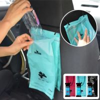 hot！【DT】๑  50pcs Disposable Trash Car Self-adhesive Waste Storager Back Hanging Garbage Bin