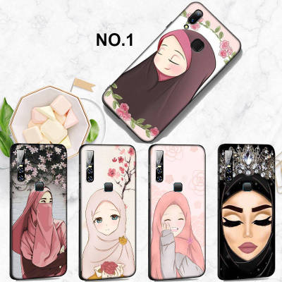 Casing หรับ OPPO F5 A73 F7 F9 Pro A7X F11 F17 F19 A74 A95 Pro Find X3 Pro Lite Neo R9 R9s F1 Plus A76 Reno 7 7Z 6Z 77MB Islamic Muslim Hijabi Girls Pattern Phone เคสโทรศัพท์