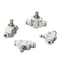 Pneumatic Airflow Regulator Sa 4/6/ 8/10/12mm Od Hose Tube Gas Flow Adjust Valve Connector Fitting Air Speed Controller