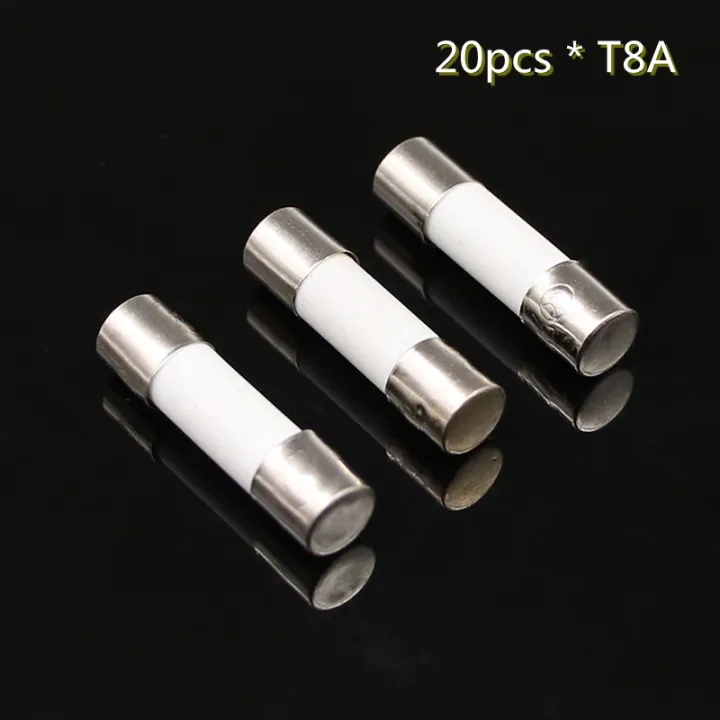 Uxcell Fast Blow Ceramic Fuses 30A 250V - 10 Pack, 6mm X 32mm