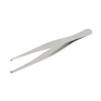 【LZ】┋  5Inch Stainless Steel Toothed Tweezers Home Tissue Tweezers Precise Grip Hook Head Heat Resistant Repairing Twwezer Hand Tools