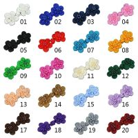 10 Pairs Flower Chinese Handmade Cheongsam Buttons Sewing Knot Fastener DIY Handcraft National Style Clothing Accessories