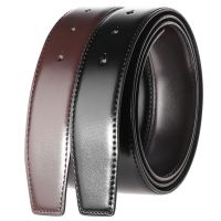 3.4cm Wide Double-sided Cow Reversible Leather Pin Buckle Belt Without Buckle For Men Personality Men Belt With Holes Belts