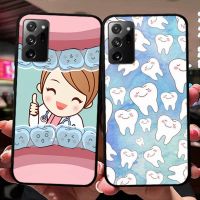 Philander SHOP เคสโทรศัพท์ฟันของทันตแพทย์น่ารักสำหรับ Samsung,A51 A30s A52 A12 A71 10i สำหรับ Huawei เกียรติยศสำหรับ OPPO ฝาครอบ Vivo Y11